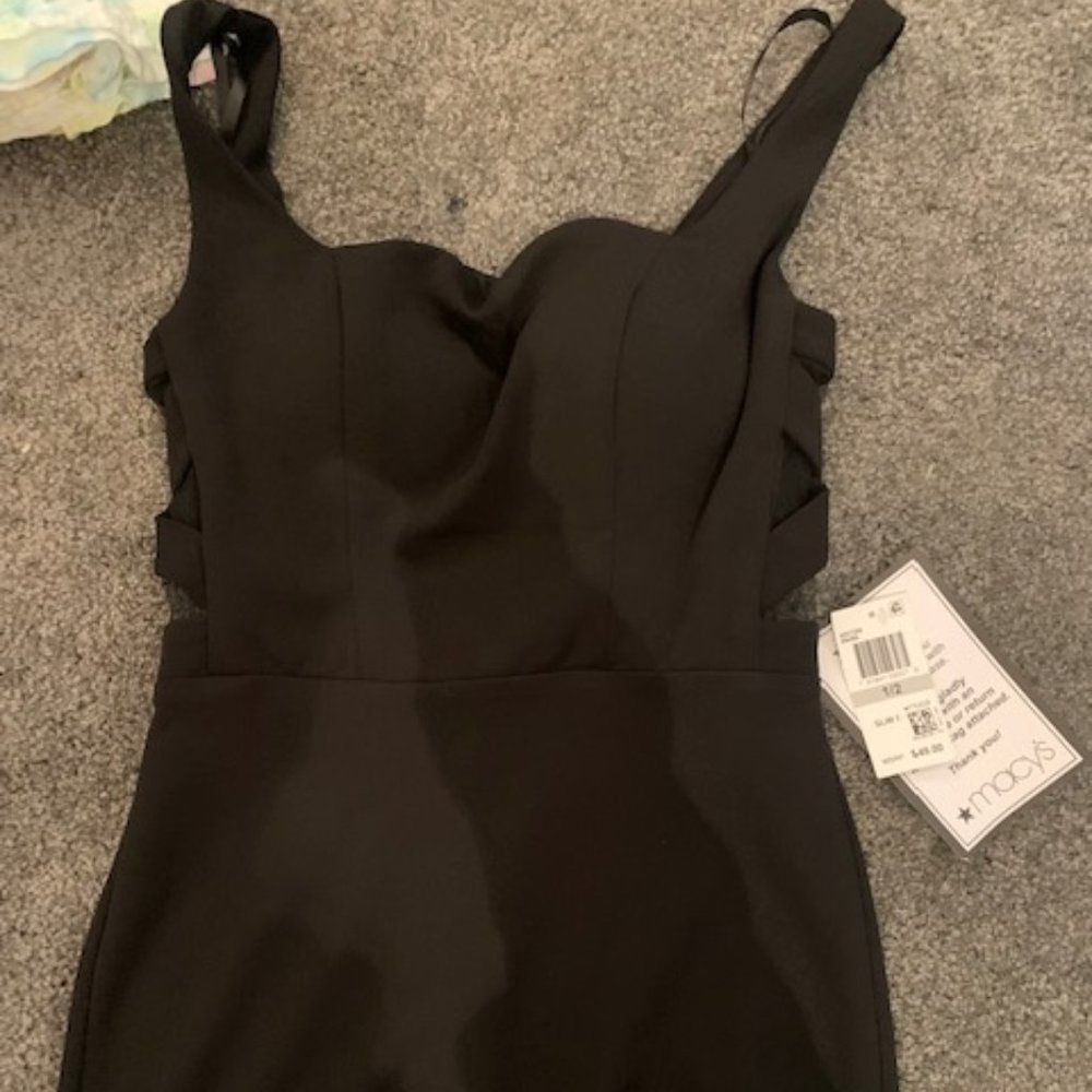 B Darlin Black Dress - Juniors Size 1/2 - NEVER WORN